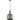 Maraca E27 Glass Jar Pendant Chrome