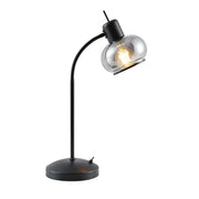 Marbell Table Lamp Black and Smoke