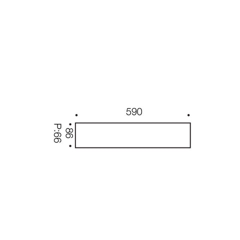 MARINA 18W LED 5000K IP65 590mm Batten Light