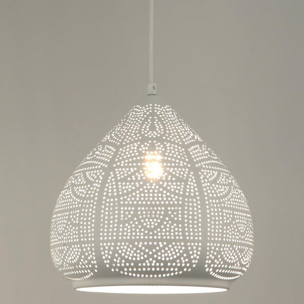 Marrakesh Pendant Teardrop Shape White