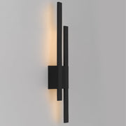 Masto 2 x 8w 3000K LED Exterior IP54 Wall Light Black