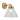 Matisse 1 Light Gold and Clear Glass G9 IP44 Wall Light