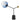 Matilda Table Lamp Black, Antique Gold and Blue