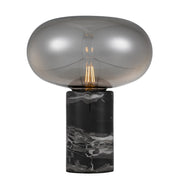 Maximo Table Lamp Black Marble with Smoke
