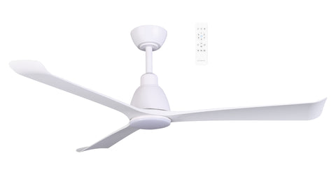 Polo DC 52 Smart Ceiling Fan Matt White with Dimmable CCT LED Light