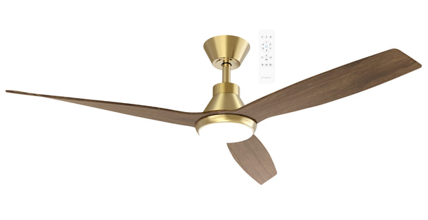 Triumph DC 52 Smart Ceiling Fan Antique Bronze and Walnut with Dimmable CCT LED Light