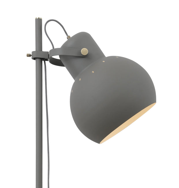 Mento Floor Lamp Grey and Antique Brass