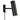 MIB 6 Wall Light with Switch Black