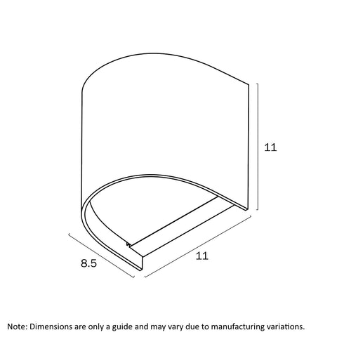 Miro 1 IP65 Exterior Wall Light White Sand