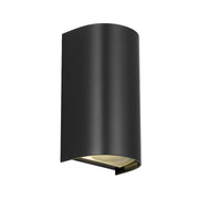 Miro 2lt Up/Down IP65 Exterior Wall Light Black Sand