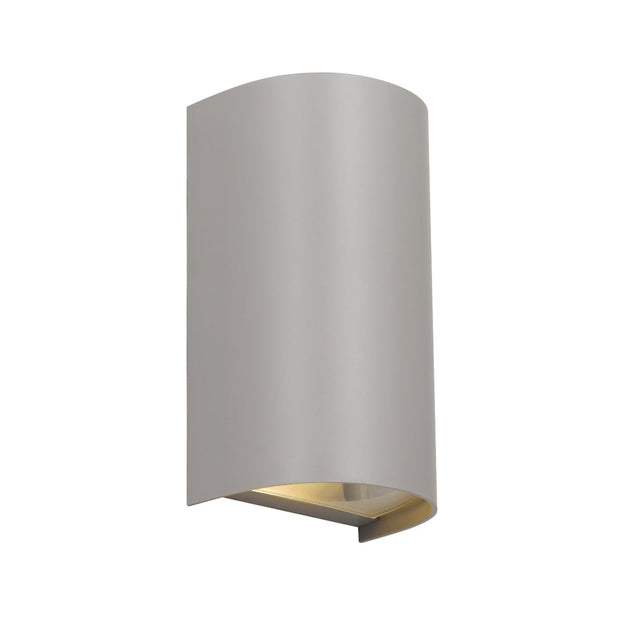 Miro 2lt Up/Down IP65 Exterior Wall Light Grey Sand