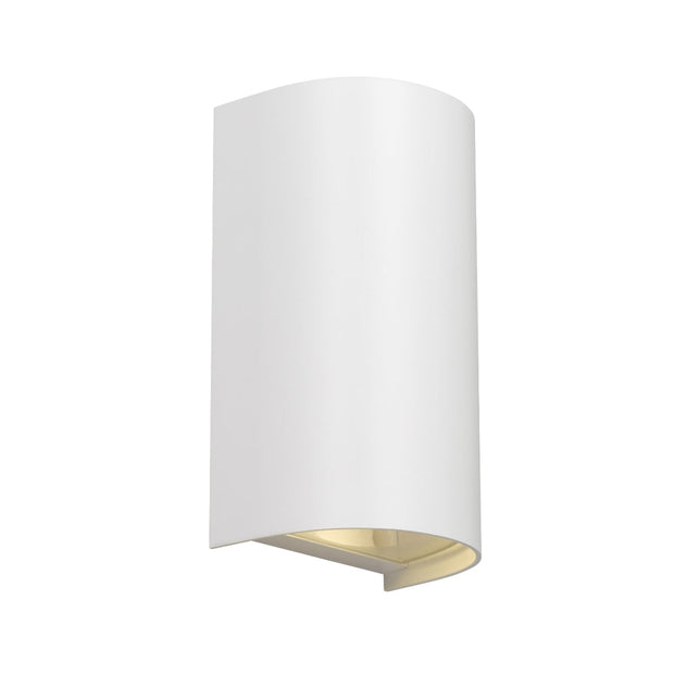 Miro 2lt Up/Down IP65 Exterior Wall Light White Sand