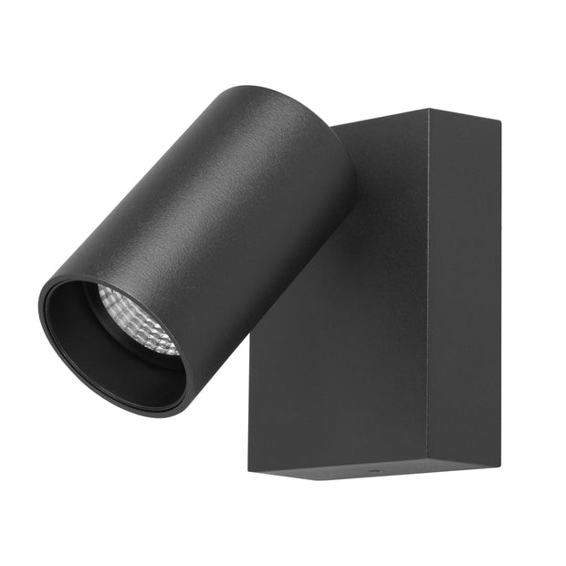 Capri LED Single Spot 9W CCT IP65 Exterior Matt Black