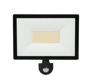 Opal LED Outdoor Flood Light with Flex & Plug 50w CCT Sensor Matt Black