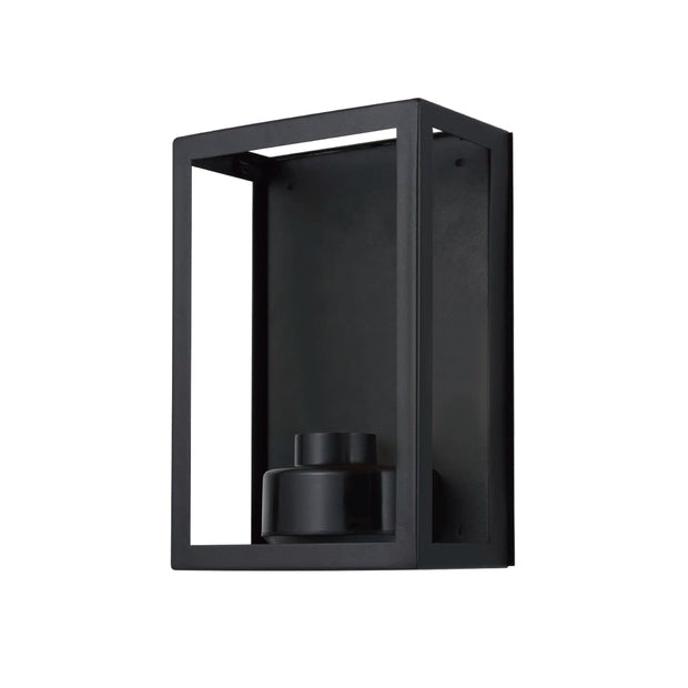 Vancouver E27 Flush Wall Exterior Small Matt Black