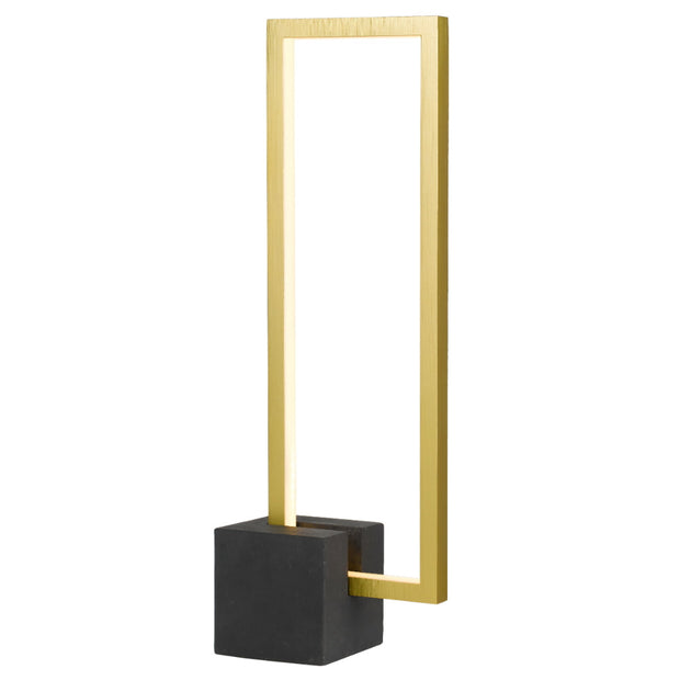 Modric 12w 3000K Dimmable LED Gold with Black Base Table Lamp