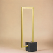Modric 12w 3000K Dimmable LED Gold with Black Base Table Lamp