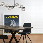 Moran 9 Light Black/ Smoked Pendant