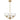 Moreno2 3lt Pendant Antique Gold with Clear Glass E14