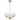 Moreno2 3lt Pendant Antique Silver with Clear Glass E14