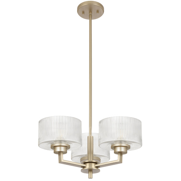 Moreno2 3lt Pendant Antique Silver with Clear Glass E14