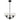 Moreno2 3lt Pendant Black with Clear Glass E14