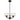 Moreno2 3lt Pendant Black with Clear Glass E14