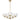 Moreno2 5lt Pendant Antique Gold with Clear Glass E14