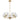 Moreno2 5lt Pendant Antique Gold with Clear Glass E14