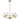 Moreno2 5lt Pendant Antique Gold with Clear Glass E14