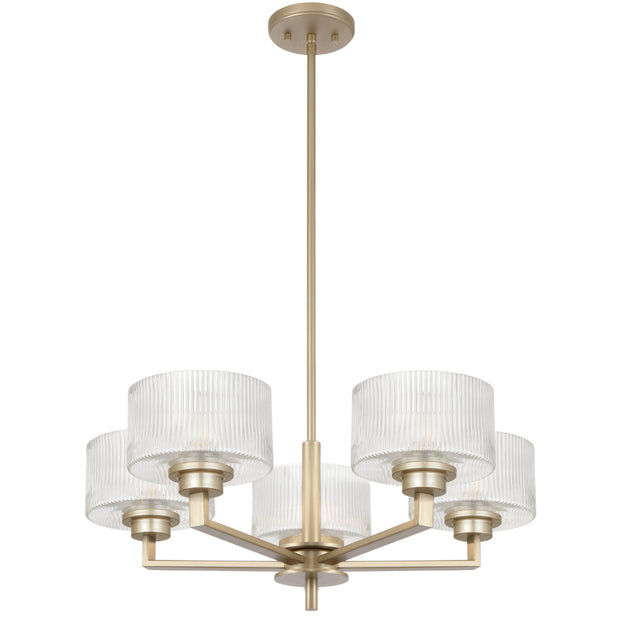 Moreno2 5lt Pendant Antique Silver with Clear Glass E14