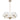Moreno2 5lt Pendant Antique Silver with Clear Glass E14
