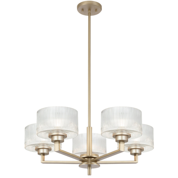 Moreno2 5lt Pendant Antique Silver with Clear Glass E14