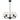 Moreno2 5lt Pendant Black with Clear Glass E14
