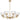Moreno2 8lt Pendant Antique Gold with Clear Glass E14