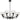 Moreno2 8lt Pendant Black with Clear Glass E14