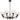Moreno2 8lt Pendant Black with Clear Glass E14
