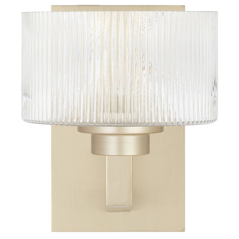 Moreno2 1lt Wall Light Antique Silver with Clear Glass E14