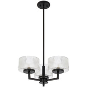 Moreno 3lt Pendant Black with Clear