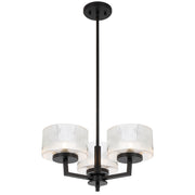 Moreno 3lt Pendant Black with Clear