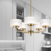 Moreno 5lt Pendant Antique Gold with Clear