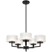 Moreno 5lt Pendant Black with Clear