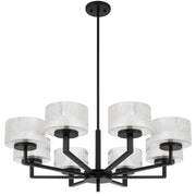 Moreno 8lt Pendant Black with Clear