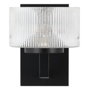 Moreno Wall Light Black with Clear