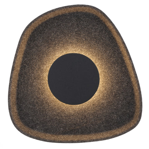 MORO 5W LED 3000K Black and Grey Felt Acoustic Wall Light