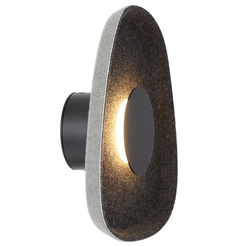 MORO 5W LED 3000K Black and Grey Felt Acoustic Wall Light