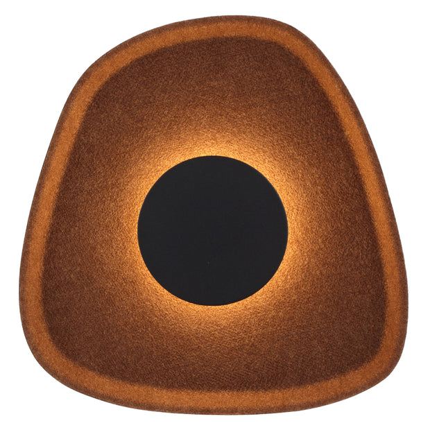 MORO 5W LED 3000K Black and Brown Felt Acoustic Wall Light