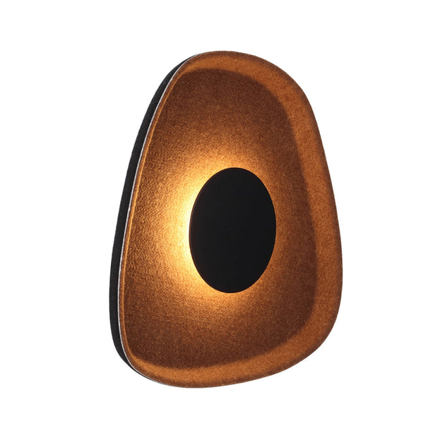MORO 5W LED 3000K Black and Brown Felt Acoustic Wall Light