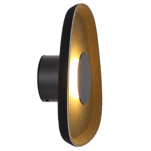 MORO 5W LED 3000K Black and Green Felt Acoustic Wall Light