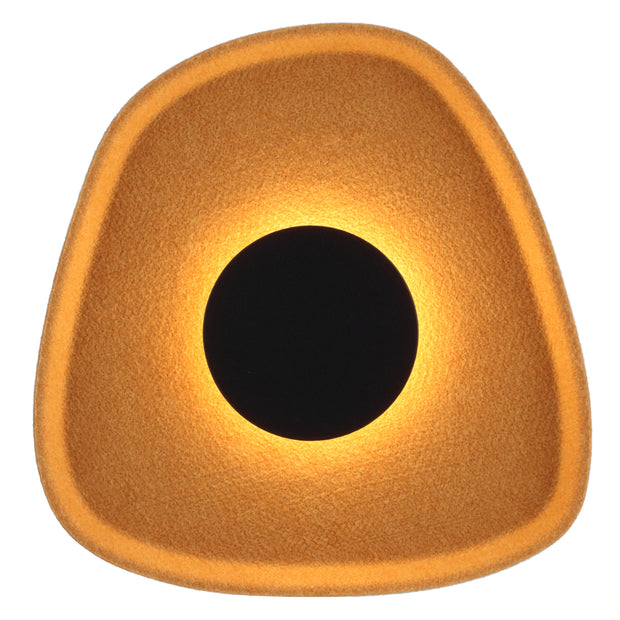 MORO 5W LED 3000K Black and Orange Felt Acoustic Wall Light